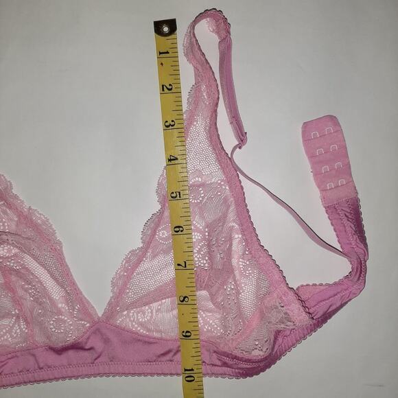 NWOT Cosabella Pink Lace Triangle Bra Petite Small - Picture 9 of 11